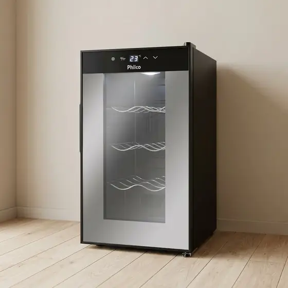 Adega Climatizada Philco PAD8 8 Garrafas Display Digital Bivolt (imagem ilustrativa)