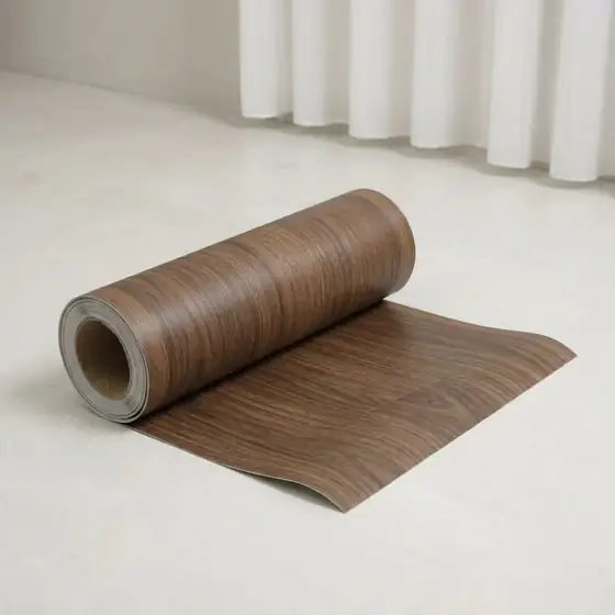 Adesivo para Piso de PVC 40 cm x 3 m com Textura de Madeira (imagem ilustrativa)