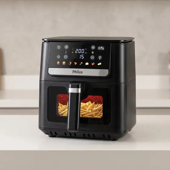 Air Fryer Philco 6,5 L com Visor de Vidro PAF65A 1700 W (imagem ilustrativa)