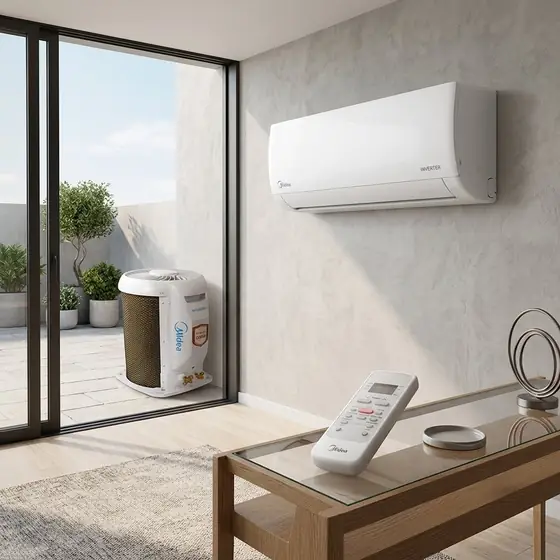 Ar Split Inverter 12000 Midea Airvolution Lite Frio 38TBVCA12M5 42EBVCA12M5 (imagem ilustrativa)