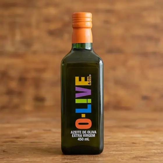 Azeite de oliva extra virgem, O-LIVE & Co, Chileno, vidro, 450ml (imagem ilustrativa)