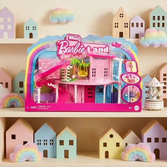 Barbie Mini BarbieLand Casa de Bonecas Surpresa para crianças a partir de 4 anos (imagem ilustrativa)