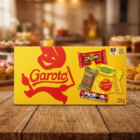 Bombom GAROTO Sortido Caixa 220g (imagem ilustrativa)
