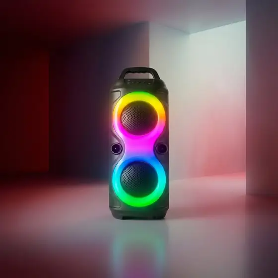 Caixa De Som Bluetooth Hi-fi Amplificada Rgb Tws Fm Usb Sd (imagem ilustrativa)