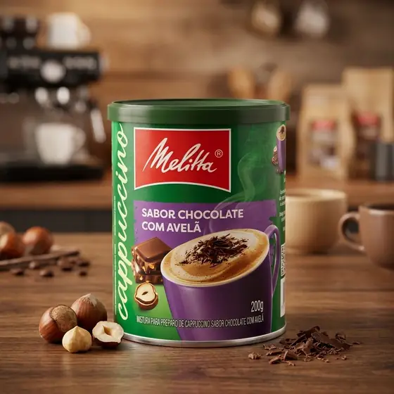 Cappuccino Melitta Chocolate com Avelã 200 g (imagem ilustrativa)