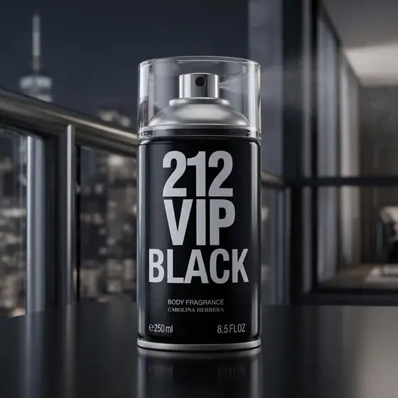 Carolina Herrera 212 Vip Men Black - Body Spray 250ml Blz (imagem ilustrativa)