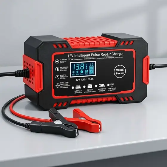 Carregador Inteligente de Bateria Automotiva 12V 6A Bivolt Woosh (imagem ilustrativa)