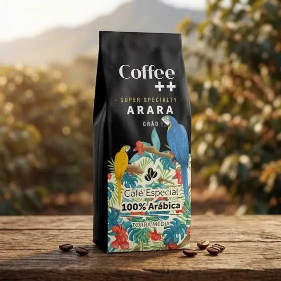Coffee Mais │Café Super Especial ARARA em Grãos │100% Arábica │ Torra Média │250g (imagem ilustrativa)