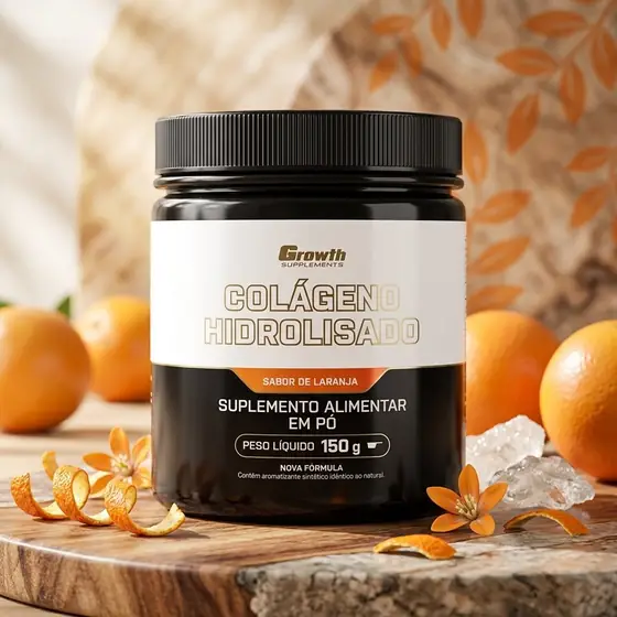 Colágeno Hidrolisado em Pó 150 g Growth Supplements Laranja (imagem ilustrativa)