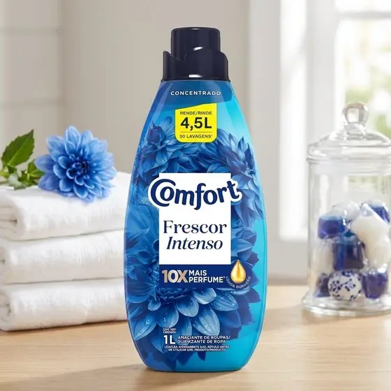 Comfort Amaciante Concentrado Frescor Intenso 1 L (imagem ilustrativa)