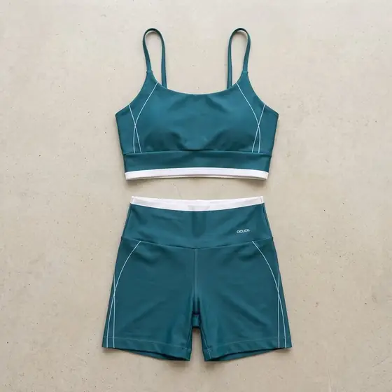 Conjunto Feminino Academia Shorts E Top Alcinha Fitness (imagem ilustrativa)