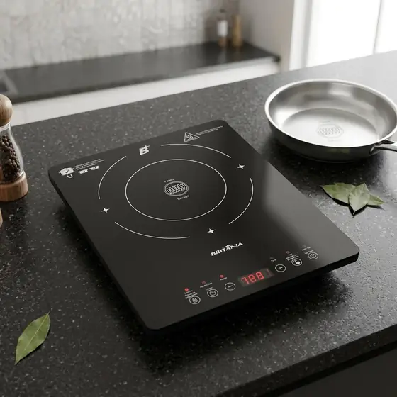 Cooktop de Indução Britânia Portátil Painel Touch BCTE10A 127V (imagem ilustrativa)