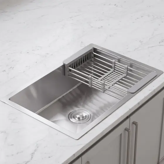 Cuba Gourmet Cozinha 60x45cm Aço Inox Escovado Com Escorredor Regulável Prateado Holtter Home (imagem ilustrativa)