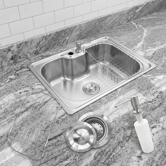 Cuba Gourmet de Cozinha Aço Inox Escovado com Acessórios 60x42 cm Stillus (imagem ilustrativa)
