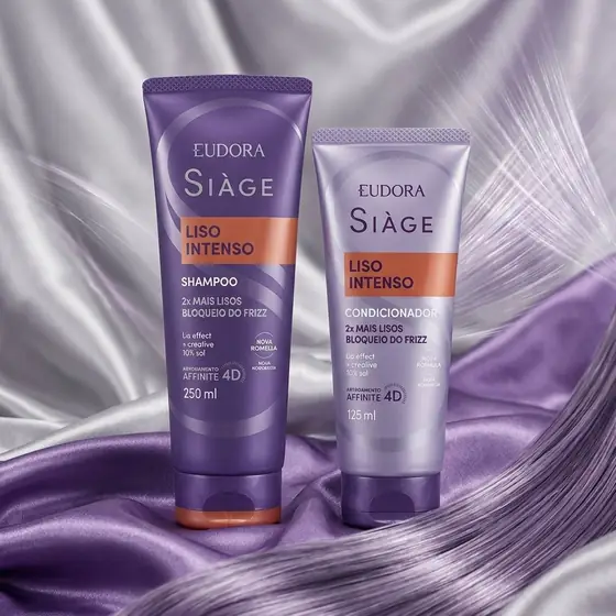 Eudora Siàge Promopack Liso Intenso Shampoo 250ml + Condicionador 125ml (imagem ilustrativa)