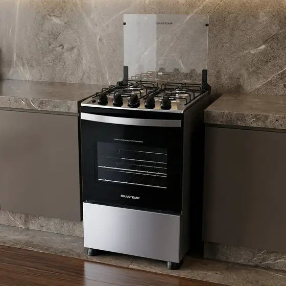 Fogão Brastemp 4 Bocas Inox Bfo4nbr - Bivolt (imagem ilustrativa)