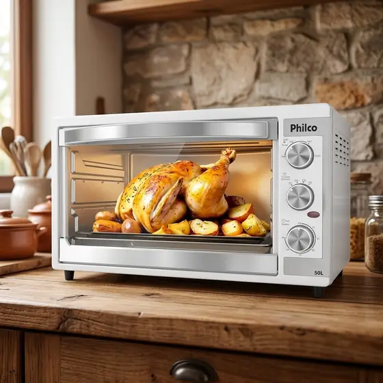 Forno Elétrico Philco 50L Branco Dupla Resistência PFE52B (imagem ilustrativa)
