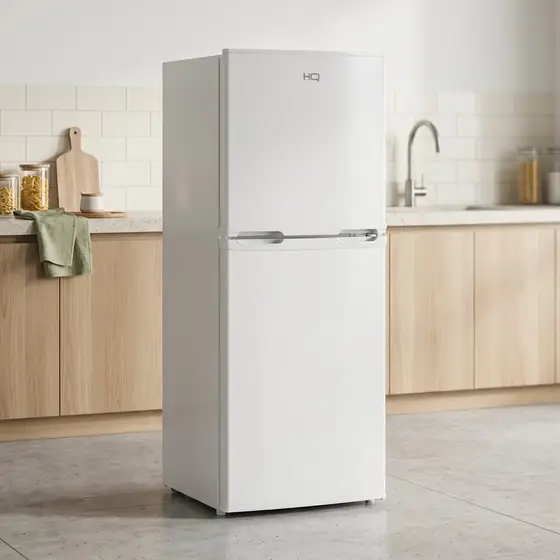 Geladeira Refrigerador Compacto HQ 140L Duplex Defrost, Baixo Consumo A+++ Branco HQ-140RDF (imagem ilustrativa)
