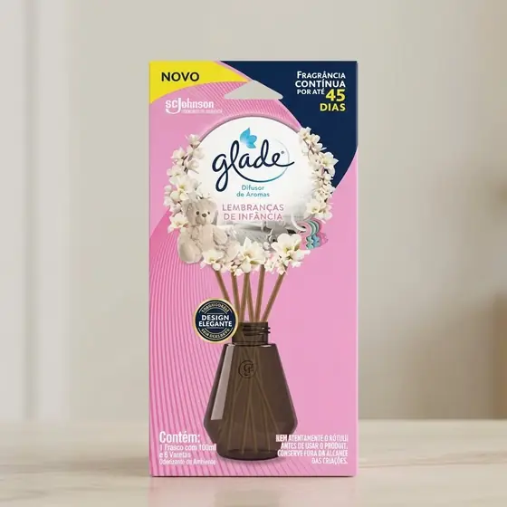 Glade Difusor de Ambiente Lembranças de Infância 100 mL, 6 Varetas (imagem ilustrativa)