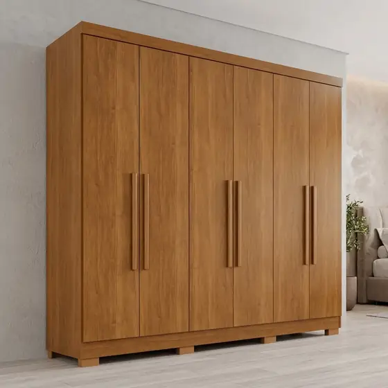 Guarda-roupa Casal 6 Portas 2 Gavetas França (imagem ilustrativa)