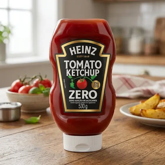 Heinz Ketchup Zero Açúcar 530g (imagem ilustrativa)