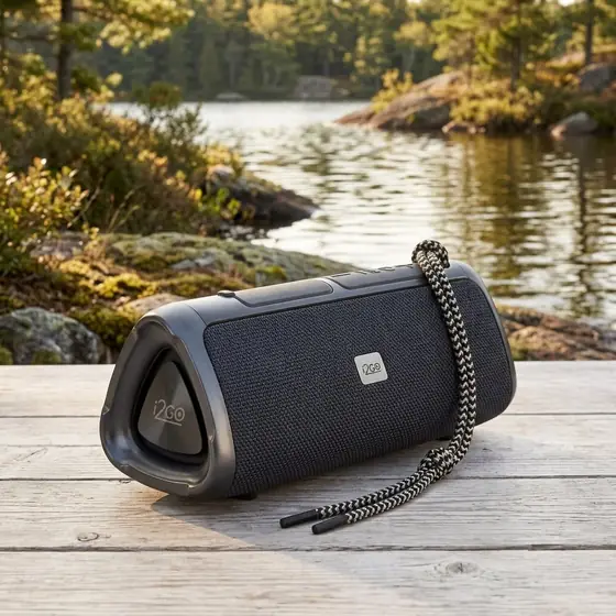 I2GO, Caixa De Som Bluetooth 3 Angle Sound. 12W RMS, Resistente à Água, Preto (imagem ilustrativa)