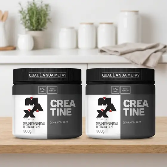 Kit 2x Creatina 300g Max Titanium (imagem ilustrativa)