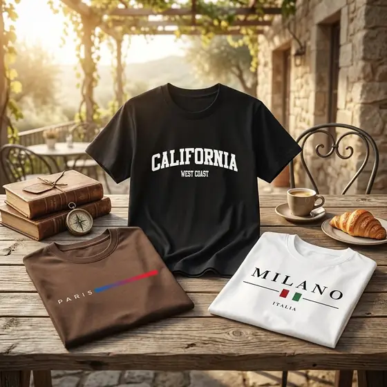 Kit 3 Camisetas Masculina 100% Algodão Premium Verão Casual (imagem ilustrativa)