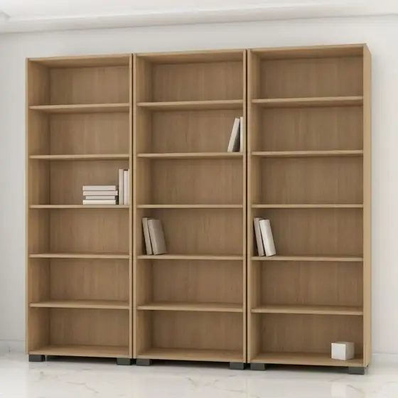 Kit 3 Estantes Para Livros 5 Prateleiras 188cmx181,5cm Wt (imagem ilustrativa)