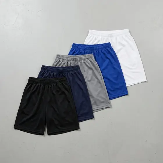 Kit 5 Bermudas Masculina Tipo Jogador Esporte Praia Treino (imagem ilustrativa)