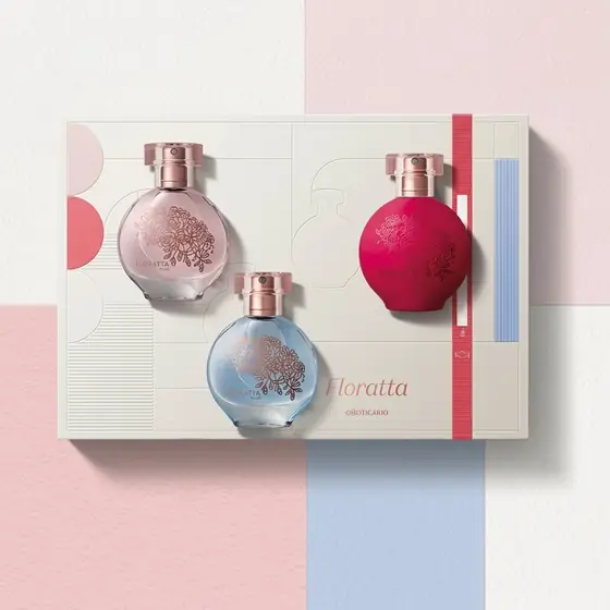 Kit Floratta Colônia 30 Ml - Presente (3 Itens) (imagem ilustrativa)