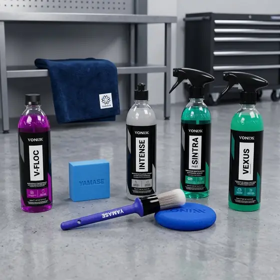 Kit Lavagem Automotiva Vonixx Vexus Shampoo Neutro V-Floc Revitalizador (imagem ilustrativa)