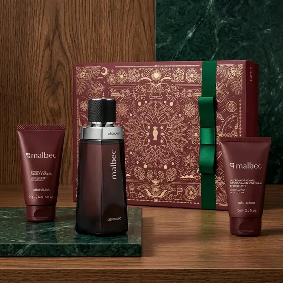 Kit Presente Malbec Tradicional Masculino O Boticário Clássico Original (imagem ilustrativa)