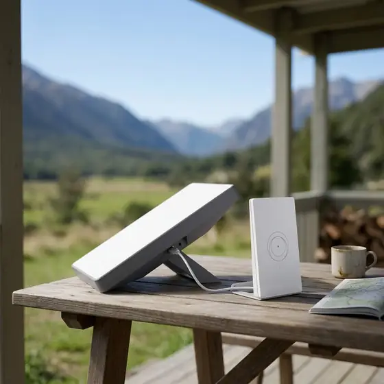Kit Starlink Mini X – Internet via Satélite com Antena Mini e Roteador Wi-Fi 6 (imagem ilustrativa)