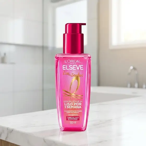 L'Oréal Paris Elseve Sérum Leave-in Liso dos Sonhos com Tecnologia Ativada por Calor (imagem ilustrativa)