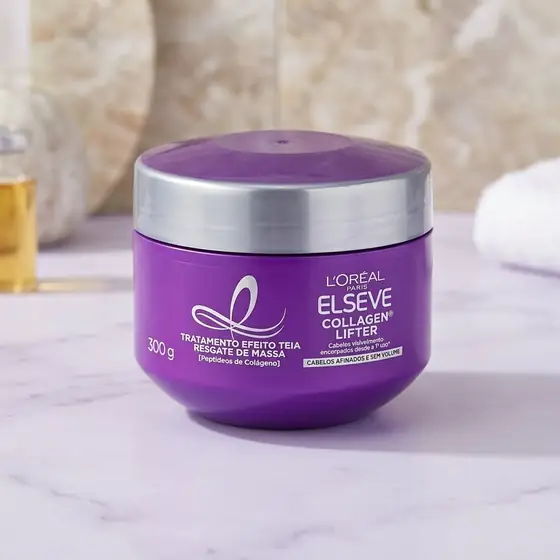Máscara de Tratamento Elseve L'Oréal Paris Colágeno Encorpador 300g (imagem ilustrativa)
