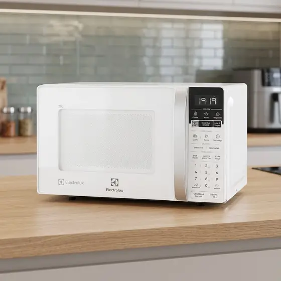 Micro-ondas Electrolux Efficient 20L Branco Função Descongelar e Receitas Pré-Programadas (imagem ilustrativa)