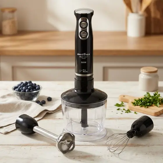 Mixer Bmx400p 3 Em 1 500w Cor Preto Britânia 110v Preto (imagem ilustrativa)
