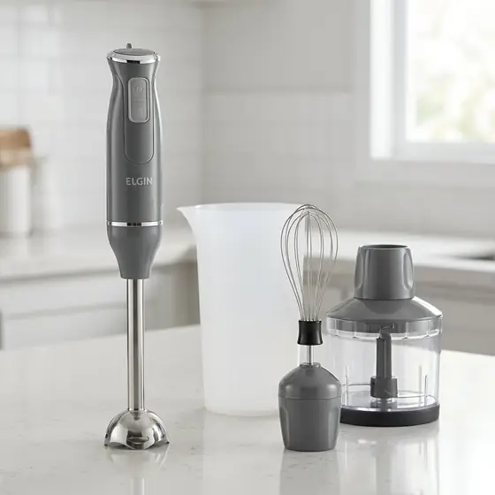 Mixer Power Inox 3 em 1 600W Elgin Lunar 110V - Mixer, triturador e batedor (imagem ilustrativa)