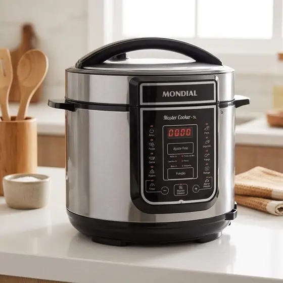 MONDIAL Panela de Pressão Digital, Master Cooker - 5L, 220V, Preto, 900W - PE-38 (imagem ilustrativa)