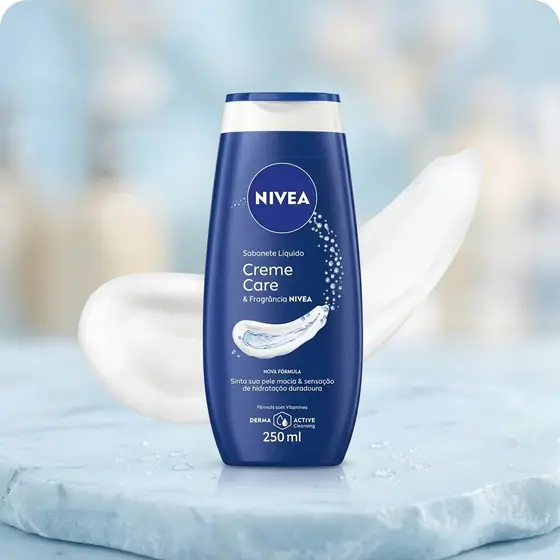 NIVEA Sabonete Líquido Creme Care 250ml, Limpeza Suave, Banho, Hidrata e Protege, Uso Diário (imagem ilustrativa)