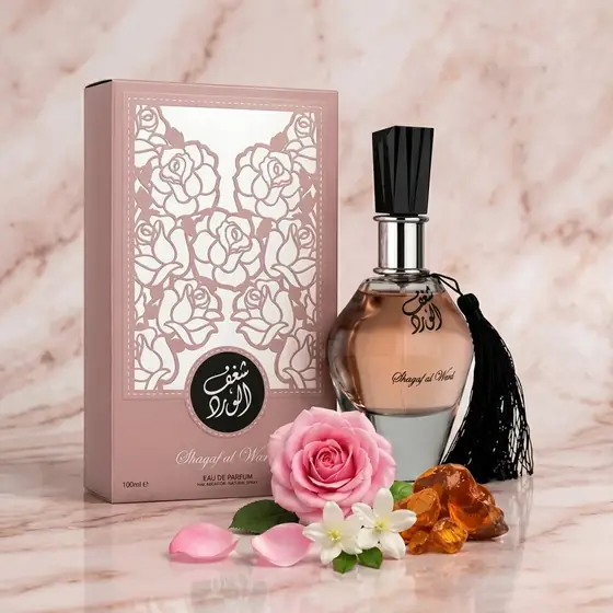 Perfume Árabe Shagaf Al Ward Feminino Eau de Parfum 100ml (imagem ilustrativa)