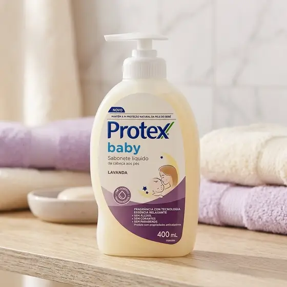 Protex Baby Lavanda Sabonete Líquido Infantil, 400ml (imagem ilustrativa)