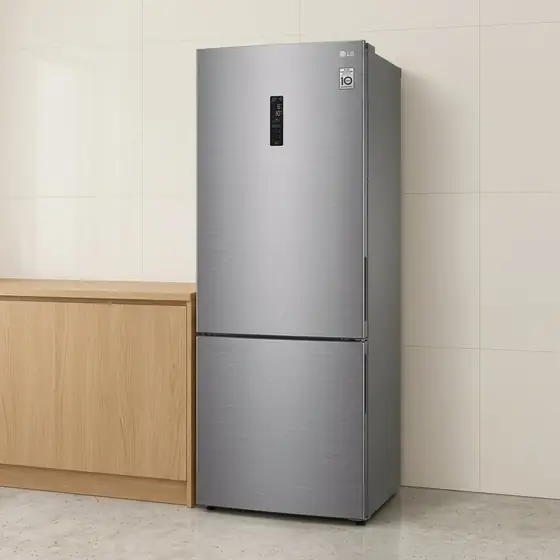 Refrigerador LG Bottom Freezer Inverse 451L Platinum 110V GC-B569NLLM (imagem ilustrativa)