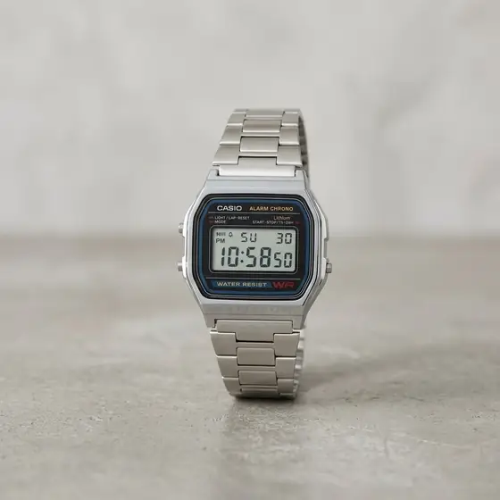 Relógio Casio Digital Vintage Prata com Pulseira de Aço (imagem ilustrativa)