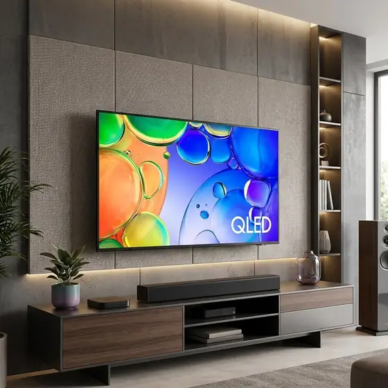 Samsung Combo Smart TV 43" QLED Full HD Q5F + Soundbar HW B400F (imagem ilustrativa)