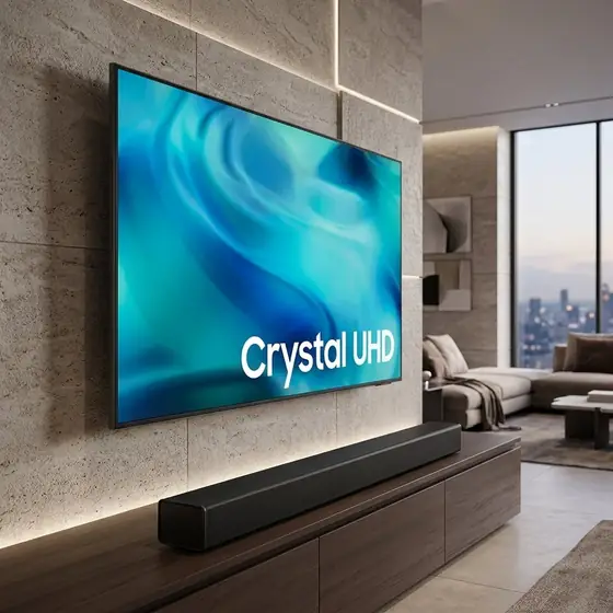 Samsung Combo Smart TV 58" Crystal UHD 4K 2026 + Soundbar Samsung HW-B400F (imagem ilustrativa)