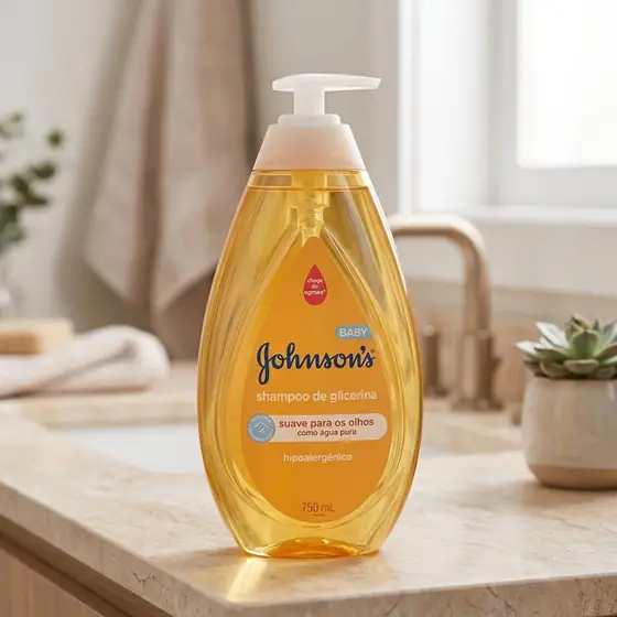Shampoo de Glicerina Johnson's Baby, 750ml (imagem ilustrativa)