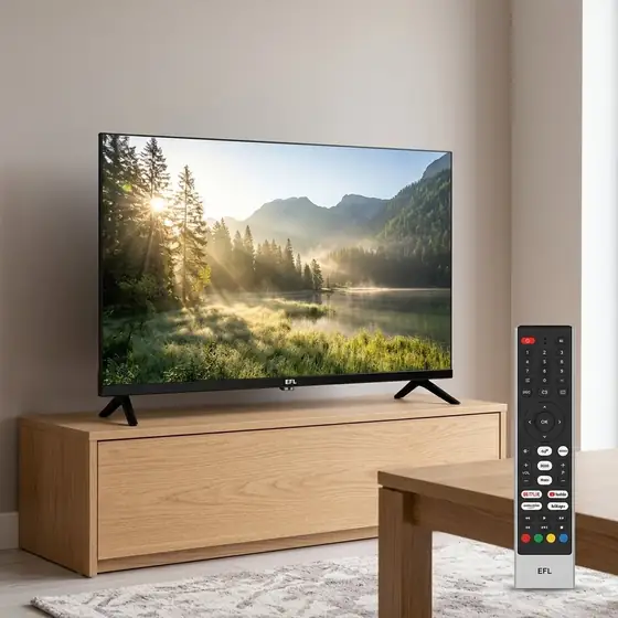 Smart TV EFL de 32" HD com Wi-Fi e Bluetooth (imagem ilustrativa)