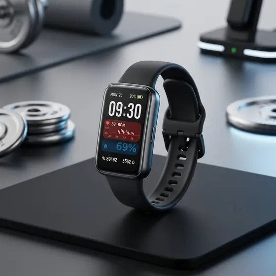 Smartband Inteligente Prova D'Água Smartwatch Relógio FB057 para Homens e Mulheres, Preto (imagem ilustrativa)